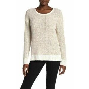Ady P Nordstrom Pullover Sweater Top Size M Boucle Marled Ivory NWT $88  B38